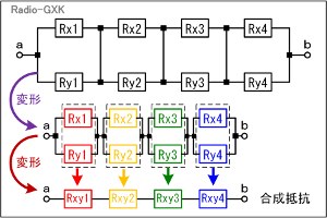 Fig.HB0104_s ラダー状抵抗網の合成 解法2