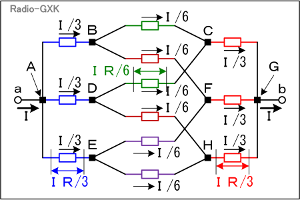 Fig.HB0104_u 各経路の電流を求める