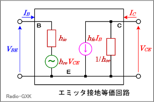 Fig.HC0305_c エミッタ接地等価回路