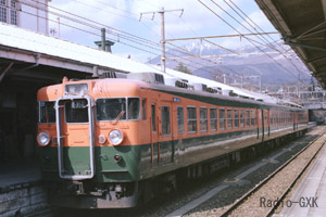 日光線の終点日光駅 1987年3月5日